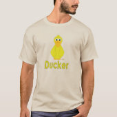 Goofy Yellow Duck Ducker T-shirt (Voorkant)