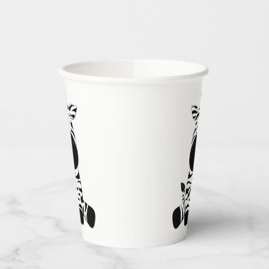 Goofy Zebra Papieren Bekers (Links)