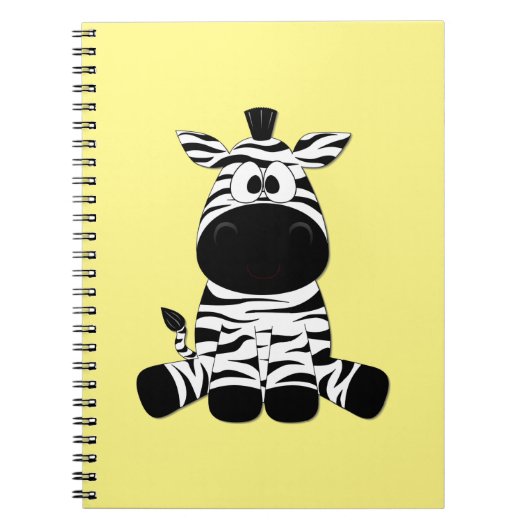 Goofy Zebra Yellow Notitieboek (Voorkant)