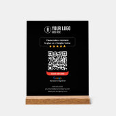 Google Avis QR Code Note Mon entreprise 5 étoiles (Recto)