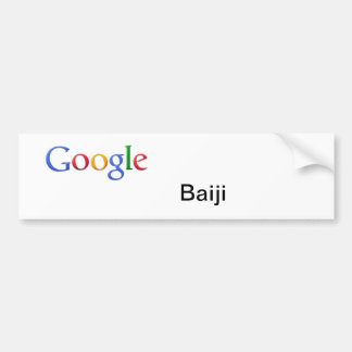 Google Baiji-Bumpersticker Bumpersticker
