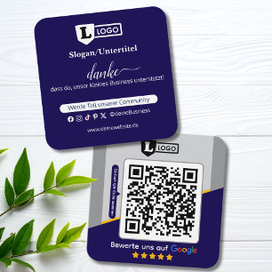 Google beoordelingskaart met QR-code visitekaartje