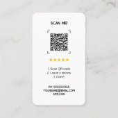Google Custom Review Kaarten Visitekaartje (Achterkant)