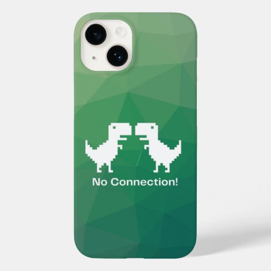 Google dinosaurus shirt "geen verbinding" Case-Mate iPhone case (Achterkant)