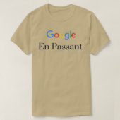 Google en passant schaakontwerp t-shirt (Design voorkant)