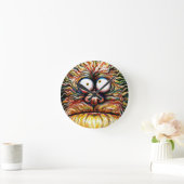 Google Eyed Monster Clock Ronde Klok (Huis)