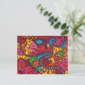 Google Map van de hemel Briefkaart (Staand voorkant)