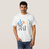 Google ne sont pas T-shirts mauvais (Devant entier)