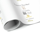 Google rate us review order purchase business QR Cadeaupapier (Rol Hoek)