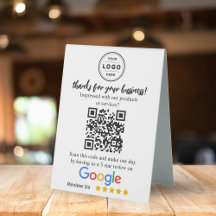 Google Review aanvraag tafel Top Signage