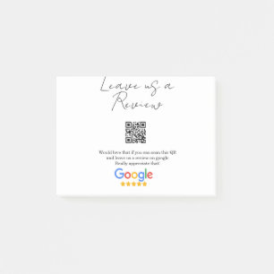 Google review bedrijfslogo Scan QR review Post-it® Notes