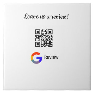 Google review bedrijfslogo Scan QR review Tegeltje