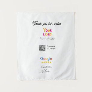 Google review bedrijfslogo website scan QR code Wandkleed