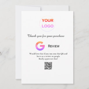 Google review business logo Scan QR review Kaart