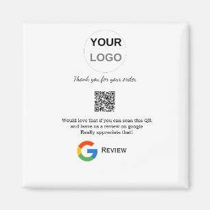 Google review business logo Scan QR review Magneet
