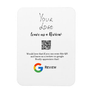 Google review business logo Scan QR review Magneet