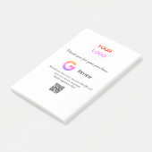 Google review business logo Scan QR review Post-it® Notes (Schuin)