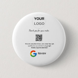 Google review business logo Scan QR review Ronde Button 5,7 Cm