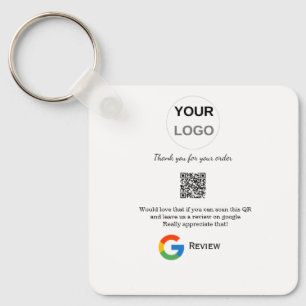 Google review business logo Scan QR review Sleutelhanger