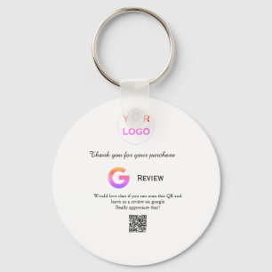 Google review business logo Scan QR review Sleutelhanger
