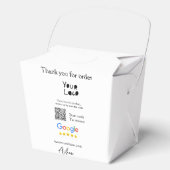 Google review business logo website scan QR-code Bedankdoosjes (Voorkant)