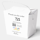 Google review business logo website scan QR-code Bedankdoosjes (Achterkant)