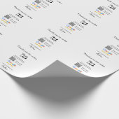 Google review business logo website scan QR-code Cadeaupapier (Hoek)