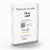 Google review business logo website scan QR-code Fotoblokken (Links)