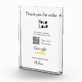 Google review business logo website scan QR-code Fotoblokken (Rechts)