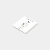 Google review business logo website scan QR-code Post-it® Notes (Schuin)