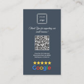 Google Review - Carte de visite - YouTube QR Link (Dos)