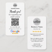 Google Review Kaart Visitekaartje (Voorkant / Achterkant)