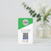 Google Review Kaart Visitekaartje (Staand voorkant)