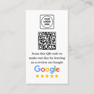 Google Review Link QR Zakelijke Kaart Visitekaartje