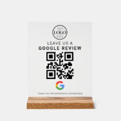 Google Review Logo Acrylaat Tafelblad Display (Voorkant)