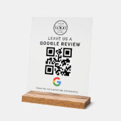 Google Review Logo Acrylaat Tafelblad Display (Hoek)