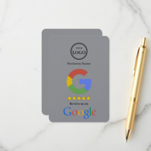 Google Review Met QR Code Link Zakelijke Visitekaa Informatiekaartje