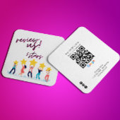 Google Review Mijn Bedrijf QR Code Link Vierkante Visitekaartje