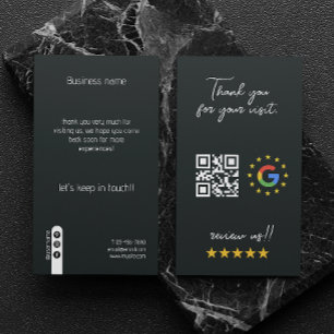 Google Review Mijn Bedrijf Social Media QR Code Visitekaartje