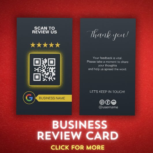 Google Review Mijn Business Script Dank u QR Code Visitekaartje