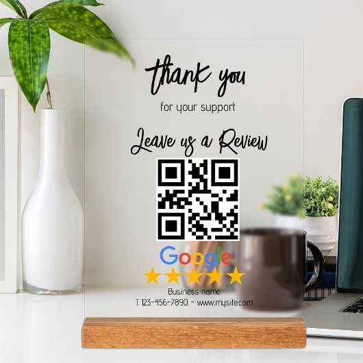 Google Review My Business Black Qr Code