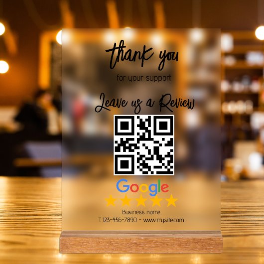Google Review My Business Black Qr Code