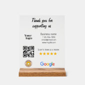 Google Review My Business Black Qr Code Logo (Recto)