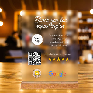 Google Review My Business Black Qr Code Logo