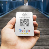 Google Review QR-code bedankt Visitekaartje