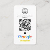 Google Review QR-code bedankt Visitekaartje (Voorkant)