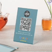 Google Review QR Code Pedestal Sign voor Bedrijven Reclamebord Met Voetstuk (Insitu)