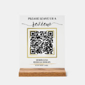 Google Review QR Code Sign - Entreprise personnali (Recto)