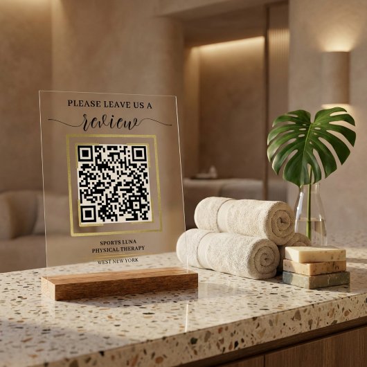 Google Review QR Code Sign - Entreprise personnali