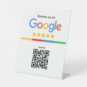 Google Review QR Code Standee Reclamebord Met Voetstuk (Voorkant)